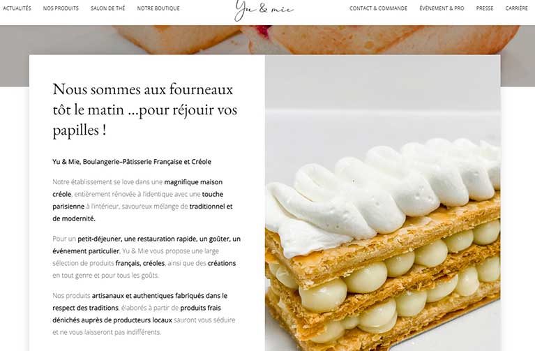 Yu & Mie : Boulangerie et Pâtisserie Française et Créole