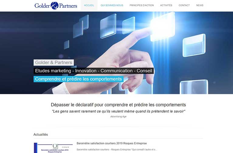 Refonte du site Golder & Partners