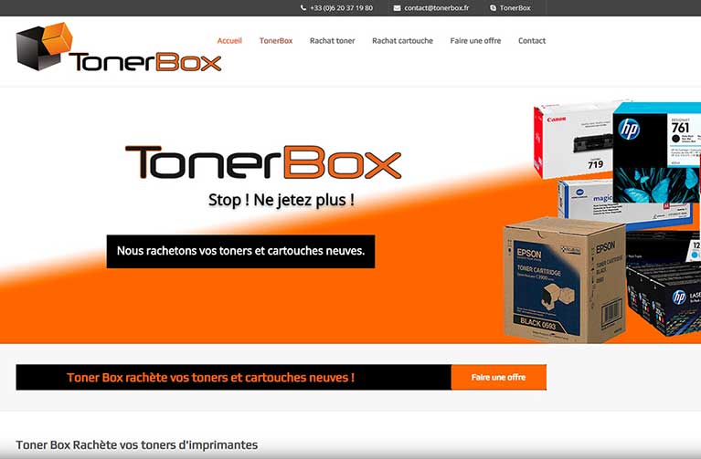 Toner Box Rachète vos cartouches toners d'imprimantes. Paiement rapide !